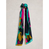 White Stuff Sophie Printed Scarf In Purple Multi