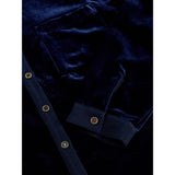 White Stuff Sophie Velvet Shirt In Navy