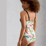 White Stuff Splash Control Print Swimsuit In Multi
