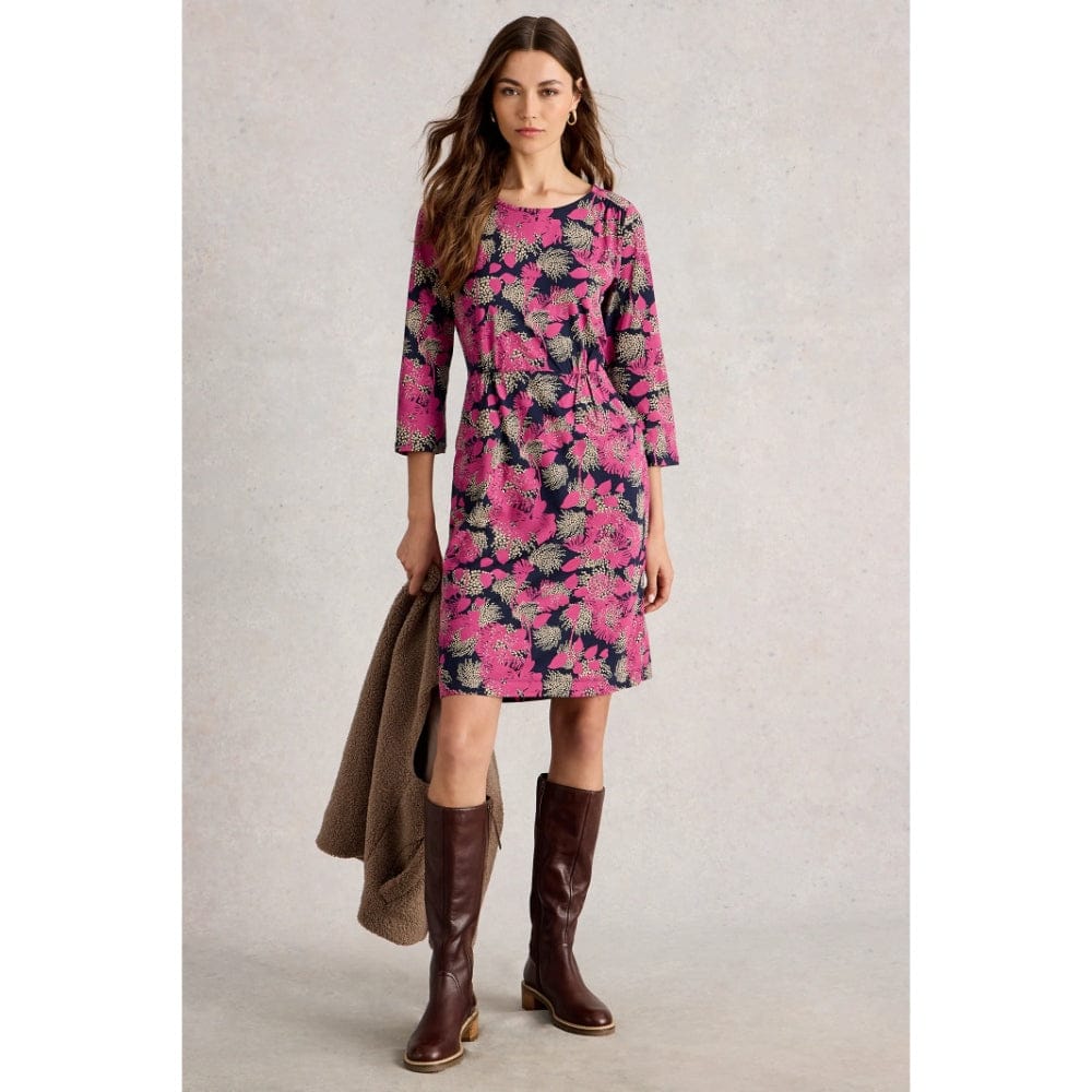White Stuff Tallie Jersey Dress In Pink Multi White Stuff Tallie Jersey Dress In Pink Multi