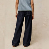 White Stuff Tia Wide Leg Jeans In Dark Denim