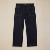 White Stuff Tia Wide Leg Jeans In Dark Denim