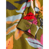White Stuff Ulla Crew Neck Top In Green Multi