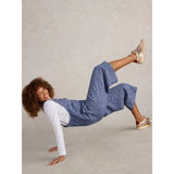 White Stuff Viola Sleeveless Linen Dungaree In Chambray Blue