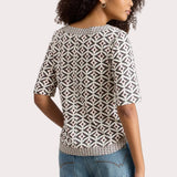 White Stuff Weaver Jersey Crew Neck Tee In Ivory