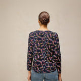 White Stuff Weaver LS Tee In Navy