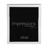 Widdop and Co Impressions Frame Silver Plated Flat Edge 8X10