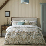 William Morris Strawberry Thief King Duvet Set Hessian