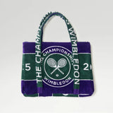 Christy The Wimbledon Heirloom Tote Bag In Green/Purple