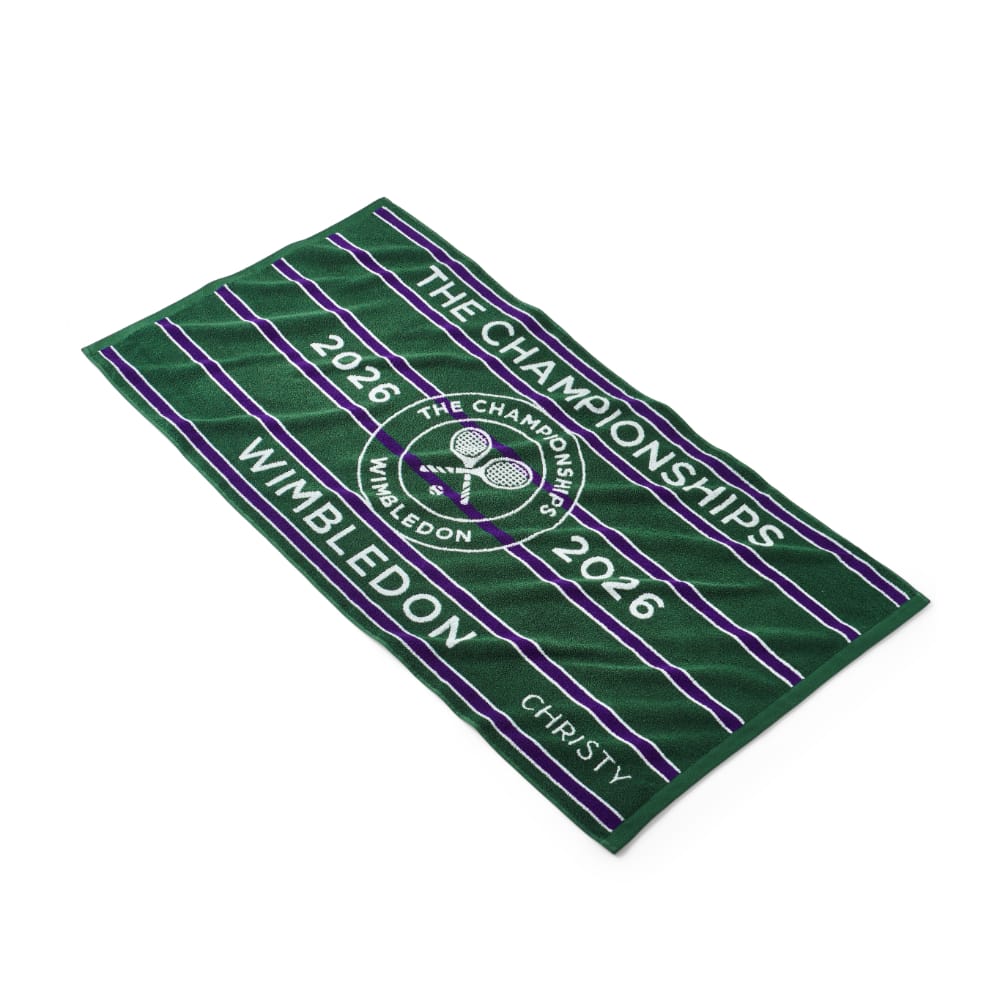 The Wimbledon Championships 2026 Classic Cotton Bath Towel In Green/Pu