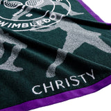Christy Wimbledon Championships 2024 Towel - Classic Green & Purple