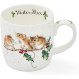 Wrendale Desgins Winter Mice Bone China Mug