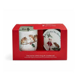 Wrendale Desgins 'winter Mice' Mouse Mug & Coaster Set