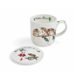 Wrendale Desgins 'winter Mice' Mouse Mug & Coaster Set