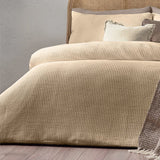 Yard Chunky Waffle Duvet Cover Set in Linen