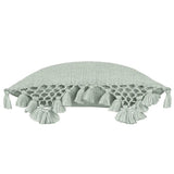 Yard Anko Macrame Tassel Trim Cushion Eucalyptus