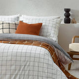 Yard Howarth Check Duvet Cover Set White/Black