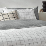 Yard Howarth Check Duvet Cover Set White/Black