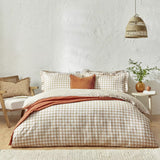 Yard Barton Cotton Check Biscuit Bedding Set King size