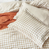 Yard Barton Cotton Check Biscuit Bedding Set King size