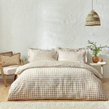 Yard Barton Cotton Check Biscuit Bedding Set King size