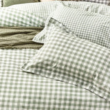 Yard Barton Gingham Check Duvet Cover Set Forest King