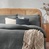Yard Chunky Waffle Duvet Cover Set in Dusk