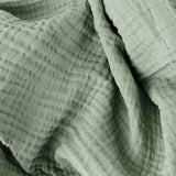 Yard Lark Crinkle Cotton Throw Eucalyptus 240x260cm