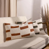 Yard Terra New Printed Slub Cotton Cushion Pecan 40x60cm