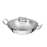 ZWILLING Plus Stainless Steel Double Handle Wok, 32cm