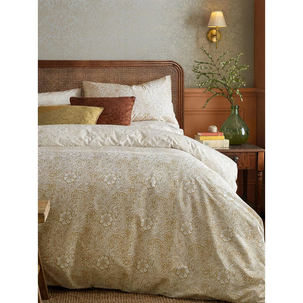 William Morris At Home Marigold Honey Duvet Set Double