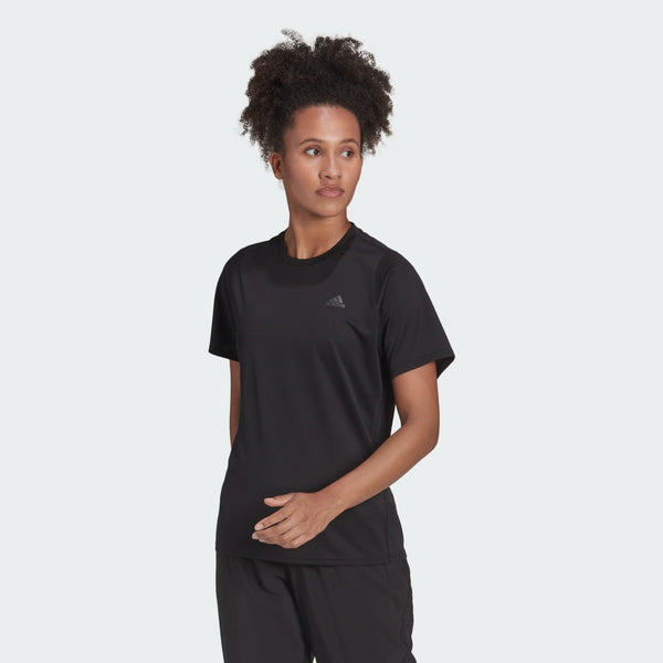 Adidas Women's Run Icons Tee In Black