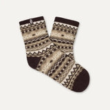 UGG Cressida Cozy Quarter Sock In Uggisle Coffee Grounds Multi