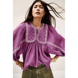 ba&sh PRAVEEN Blouse In Rose