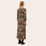 ba&sh Zonoa Patterned Dress In Black