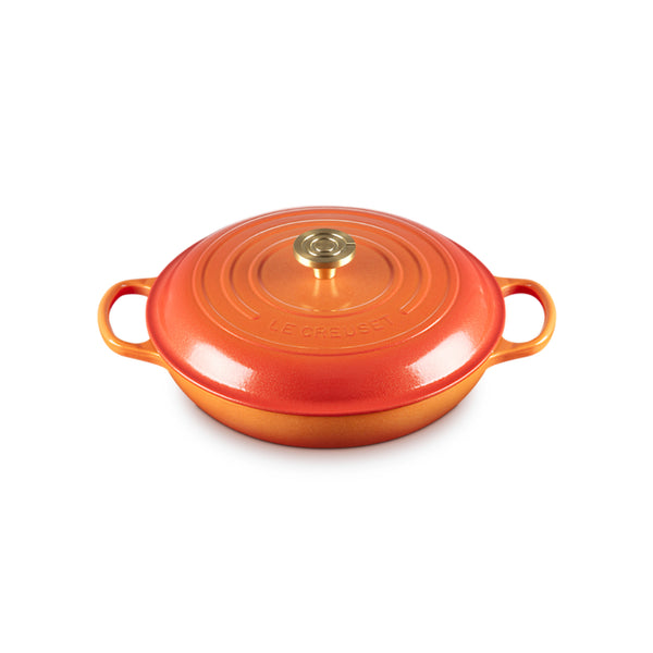 Le Creuset Flamme Dorée Shallow Casserole 30cm