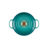 Le Creuset Cast Iron Round Casserole In Bleu Riviera - 4.2L