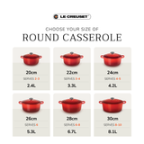 Le Creuset Flamme Dorée Shallow Casserole 30cm