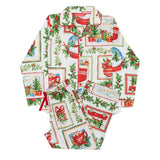 Cyberjammies Kids Unisex Christmas Postcard Print Pyjama Set