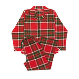 Cyberjammies Kids Red Unisex Brushed Check Pyjama Set In Red