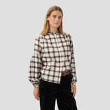 Part Two SamillaPW Shirt In Dark Navy / Mole Check