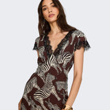 Never Fully Dressed Chocolate Zebra Olivia Dress