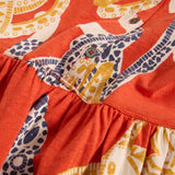 White Stuff Rylee Jersey Shirt Dress in Red Multi