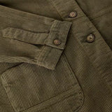 White Stuff Carrie Cord Long Sleeve Jacket In Khaki Green