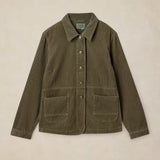 White Stuff Carrie Cord Long Sleeve Jacket In Khaki Green
