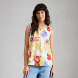 White Stuff Paradise Organic Cotton Vest In Ivory