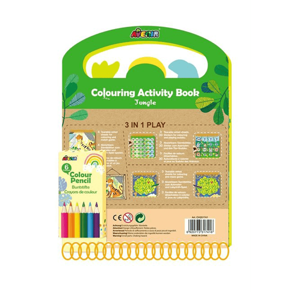 4M Avenir Colouring Activity Book Jungle