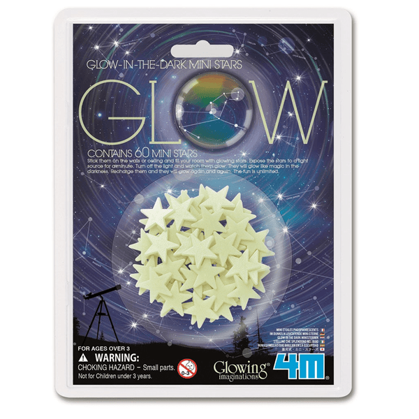 4M Glow In The Dark Mini Stars Stickers