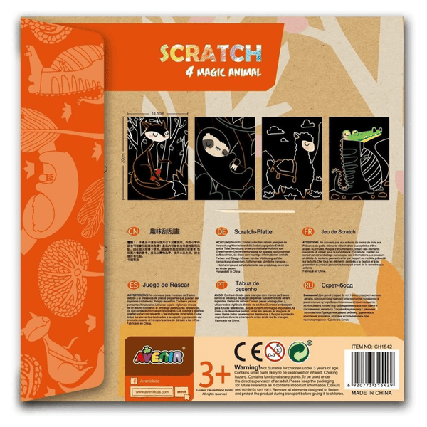 4M Scratch Magic Animals