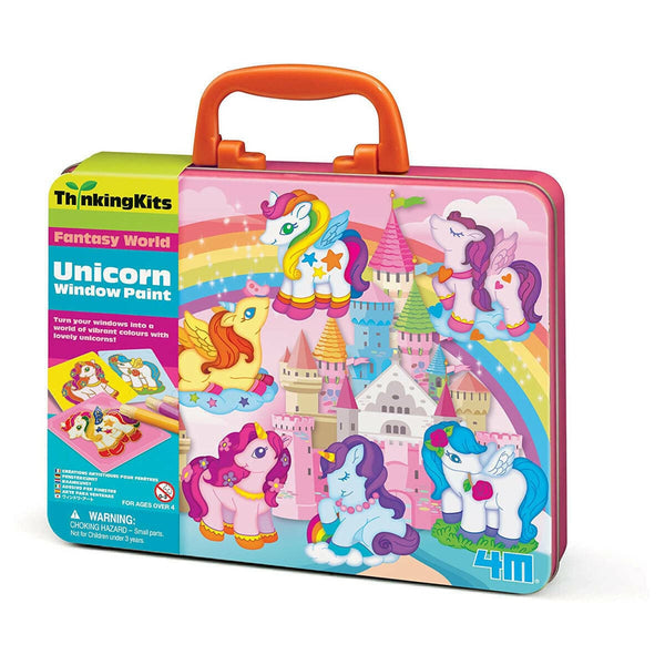 4M Thinking Kits - Unicorn Window Paints Creative Activity Kit For Kids